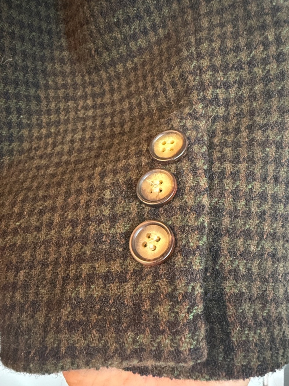 Vintage Le Collezioni Structure Green, Brown, Navy Sport Blazer with Navy Lining - Picture 3 of 10